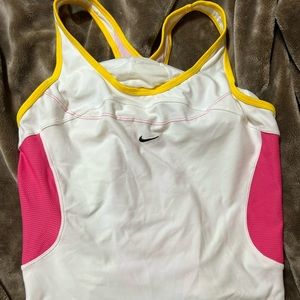 Nike crop top with sport bra inside